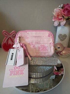 NWT! LoveShackFancy Pink Zip Cardcase